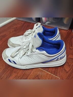 Reebok G-Unit White and Blue Low-Top Sneakers